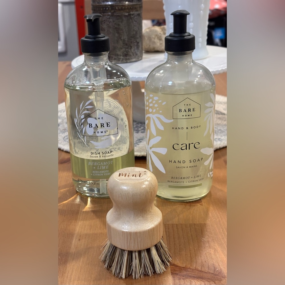 NEW Gift Set Box Bergamot+Lime hand soap and dish soap